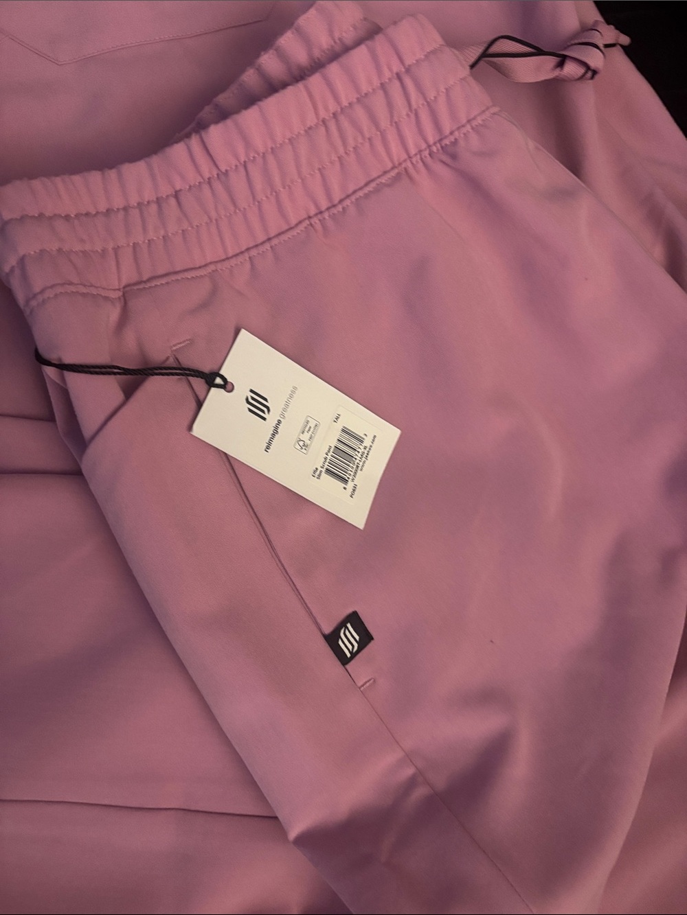 Jaanuu Lilac Medical Scrub Set - Top & Drawstring Pants - Picture 3 of 3